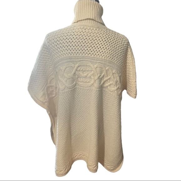 Lauren Ralph Lauren Cream Off White Alpaca Wool Blend Sweater Cover Up - Picture 6 of 9